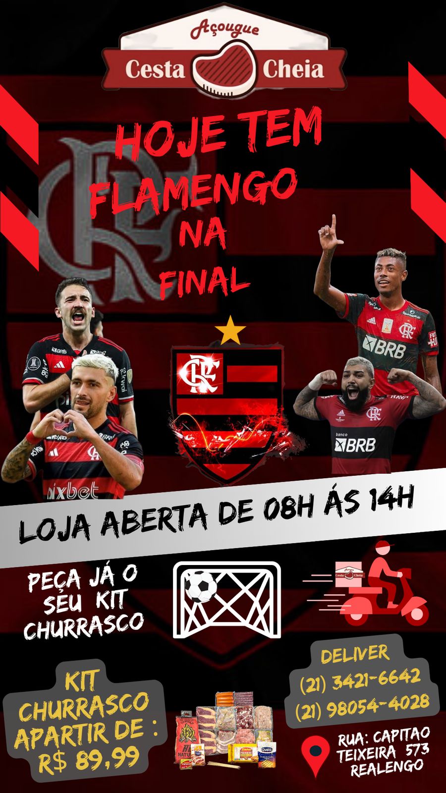 Arte Jogo Flamengo
